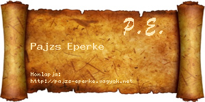 Pajzs Eperke névjegykártya